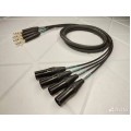 141-MGY-4P  4 Jack 6,3 stereo <=> 4 XLR 3pin штекер Gabreal AM AWG24 U/F 4p PVC